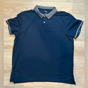 Sonoma Dark Blue Polo with Gray Trim